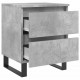 Sonata H Нощни шкафчета 2 бр бетонно сив 40x35x50 см инженерна дървесина