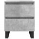 Sonata H Нощни шкафчета 2 бр бетонно сив 40x35x50 см инженерна дървесина
