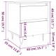 Sonata H Нощно шкафче бетонно сиво 40x35x50 см инженерно дърво