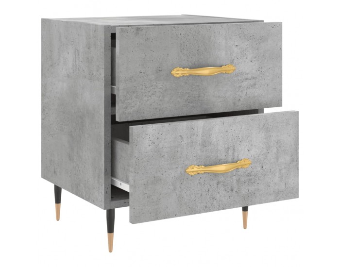 Sonata H Нощни шкафчета 2 бр бетонно сиво 40x35x47,5 см инженерно дърво