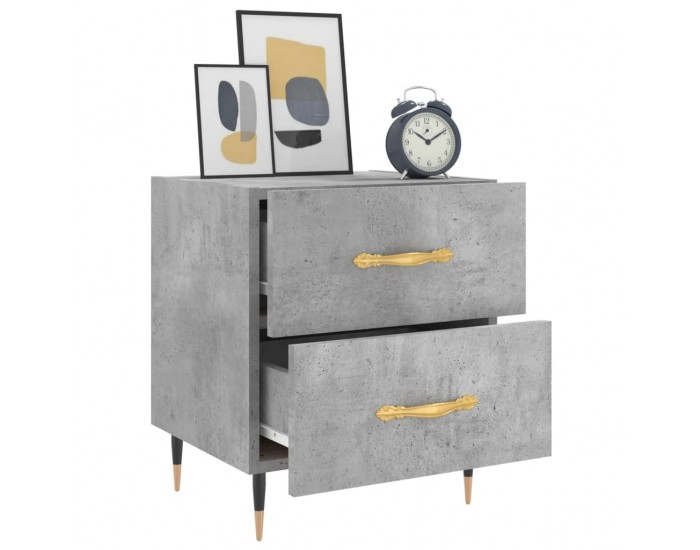 Sonata H Нощни шкафчета 2 бр бетонно сиво 40x35x47,5 см инженерно дърво