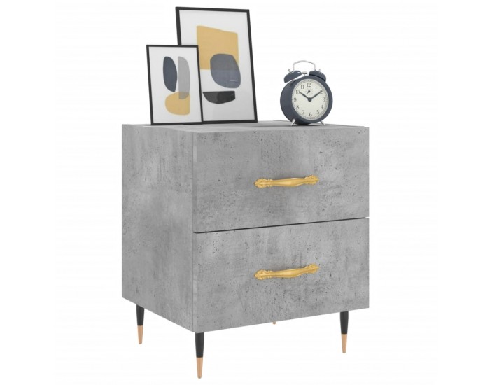 Sonata H Нощни шкафчета 2 бр бетонно сиво 40x35x47,5 см инженерно дърво