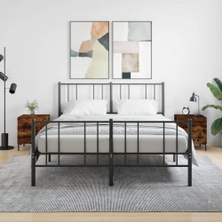 Sonata H Нощни шкафчета 2 бр опушен дъб 40x35x47,5 см инженерно дърво - Noptiere