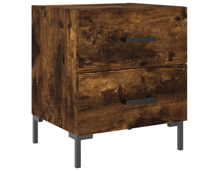 Sonata H Нощни шкафчета 2 бр опушен дъб 40x35x47,5 см инженерно дърво