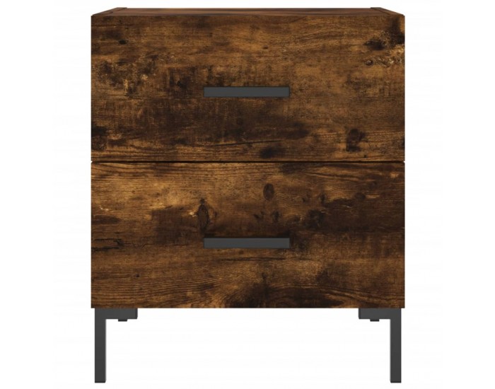 Sonata H Нощни шкафчета 2 бр опушен дъб 40x35x47,5 см инженерно дърво