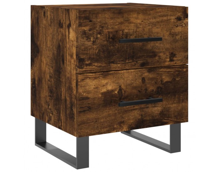 Sonata H Нощни шкафчета 2 бр опушен дъб 40x35x47,5 см инженерно дърво