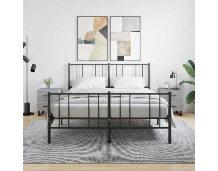 Sonata H Нощни шкафчета 2 бр бетонно сиво 40x35x47,5 см инженерно дърво