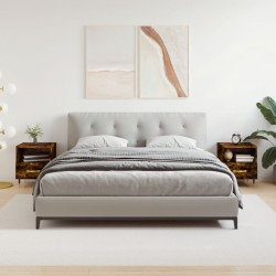 Sonata H Нощни шкафчета 2 бр опушен дъб 40x35x47,5 см инженерно дърво - Noptiere