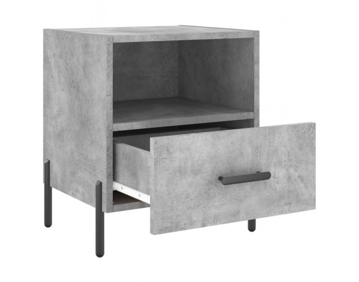 Sonata H Нощни шкафчета 2 бр бетонно сиво 40x35x47,5 см инженерно дърво