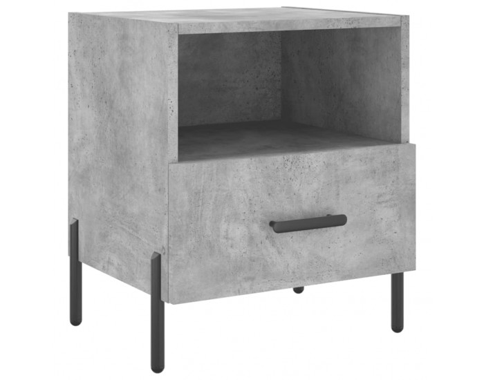 Sonata H Нощни шкафчета 2 бр бетонно сиво 40x35x47,5 см инженерно дърво