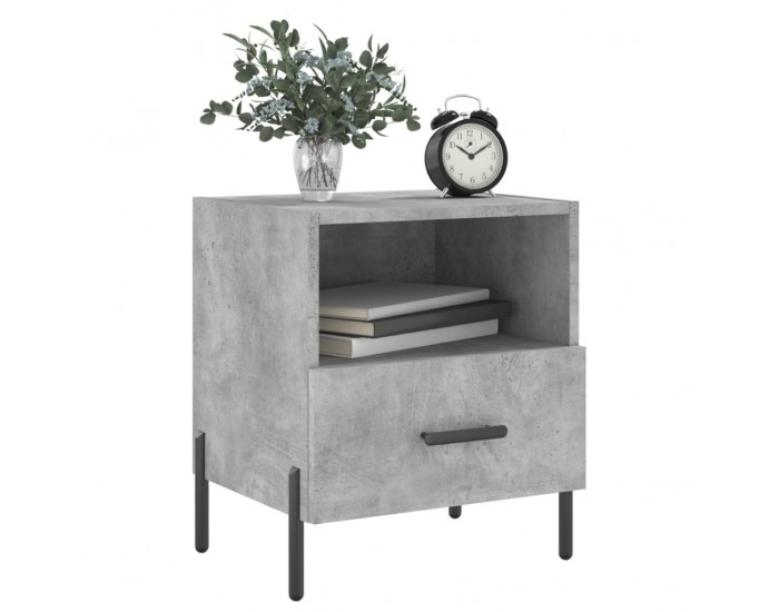 Sonata H Нощни шкафчета 2 бр бетонно сиво 40x35x47,5 см инженерно дърво