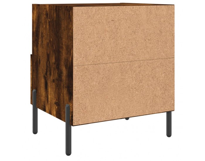 Sonata H Нощни шкафчета 2 бр опушен дъб 40x35x47,5 см инженерно дърво