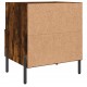 Sonata H Нощни шкафчета 2 бр опушен дъб 40x35x47,5 см инженерно дърво
