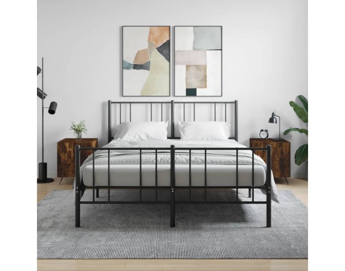 Sonata H Нощни шкафчета 2 бр опушен дъб 40x40x50 см инженерно дърво