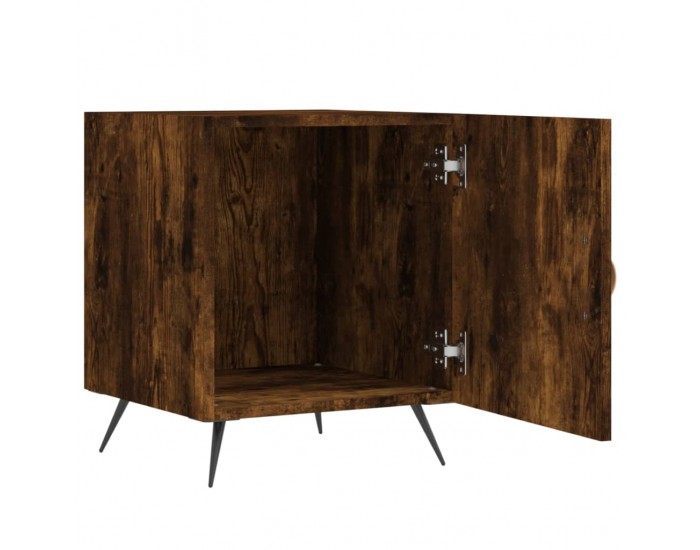 Sonata H Нощни шкафчета 2 бр опушен дъб 40x40x50 см инженерно дърво