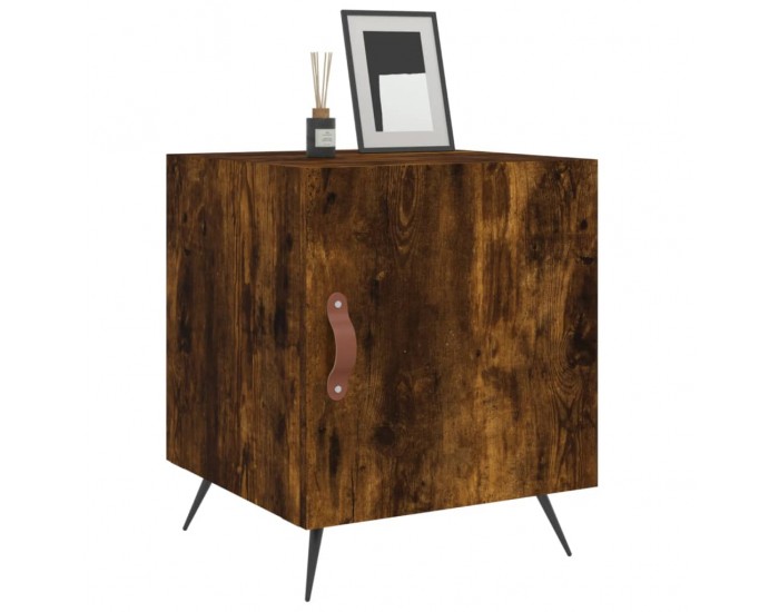 Sonata H Нощни шкафчета 2 бр опушен дъб 40x40x50 см инженерно дърво