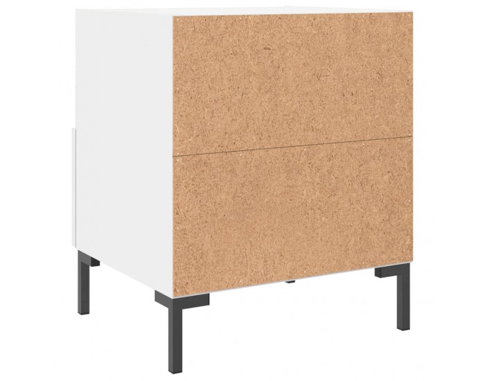 Sonata Noptiere, 2 buc., alb, 40x35x47,5 cm, lemn compozit