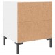 Sonata Noptiere, 2 buc., alb, 40x35x47,5 cm, lemn compozit