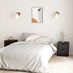Sonata H Нощни шкафчета 2 бр черни 40x40x50 см инженерно дърво - Noptiere