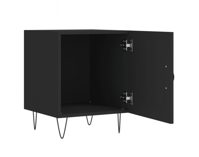 Sonata H Нощни шкафчета 2 бр черни 40x40x50 см инженерно дърво