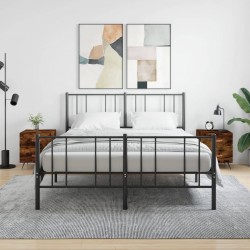 Sonata H Нощни шкафчета 2 бр опушен дъб 40x35x47,5 см инженерно дърво - Noptiere