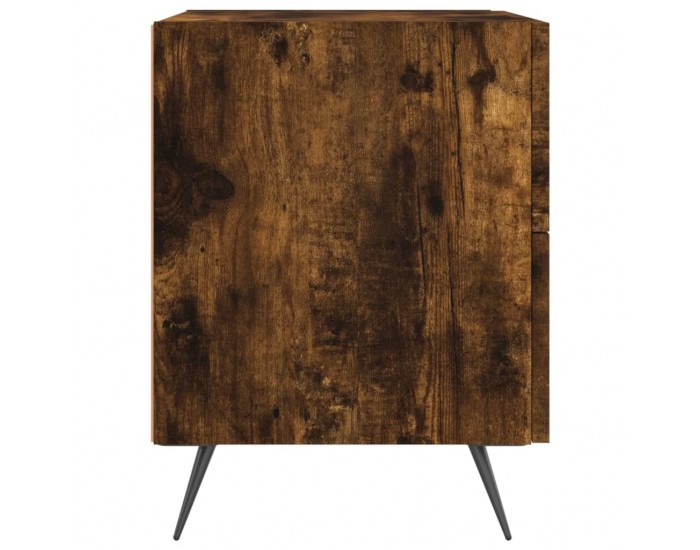Sonata H Нощни шкафчета 2 бр опушен дъб 40x35x47,5 см инженерно дърво