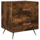 Sonata H Нощни шкафчета 2 бр опушен дъб 40x35x47,5 см инженерно дърво