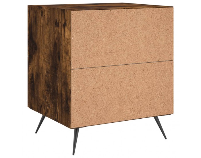 Sonata H Нощни шкафчета 2 бр опушен дъб 40x35x47,5 см инженерно дърво
