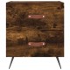 Sonata H Нощни шкафчета 2 бр опушен дъб 40x35x47,5 см инженерно дърво