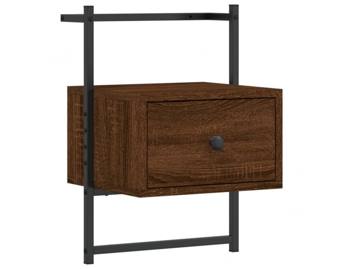 Sonata H Нощно шкафче стенно кафяв дъб 35x30x51 см инженерно дърво