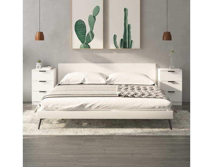 Sonata Noptiere, 2 buc., alb, 40x36x65 cm