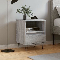 Sonata H Нощно шкафче сив сонома 40x35x50 см инженерно дърво - Noptiere