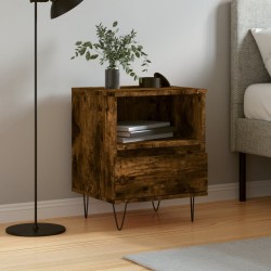Sonata H Нощно шкафче опушен дъб 40x35x50 см инженерно дърво - Noptiere