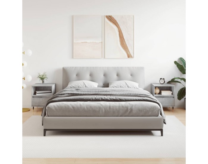 Sonata H Нощни шкафчета 2 бр бетонно сив 40x35x50 см инженерна дървесина