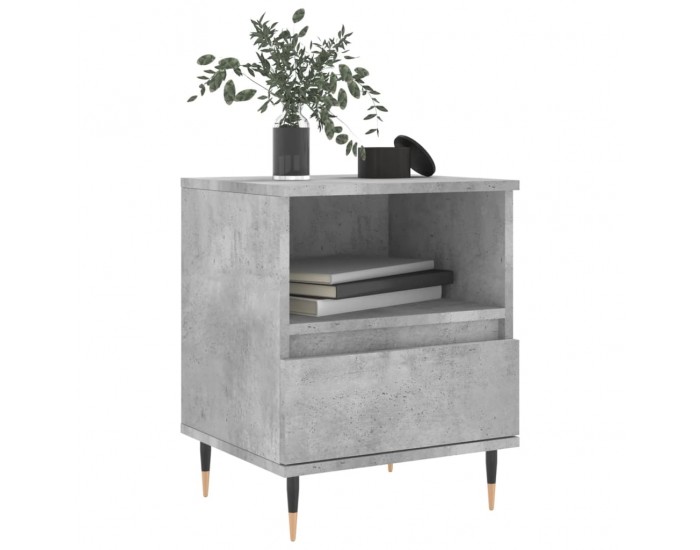 Sonata H Нощни шкафчета 2 бр бетонно сив 40x35x50 см инженерна дървесина