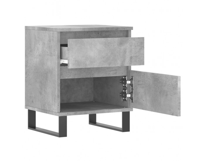 Sonata H Нощни шкафчета 2 бр бетонно сив 40x35x50 см инженерна дървесина