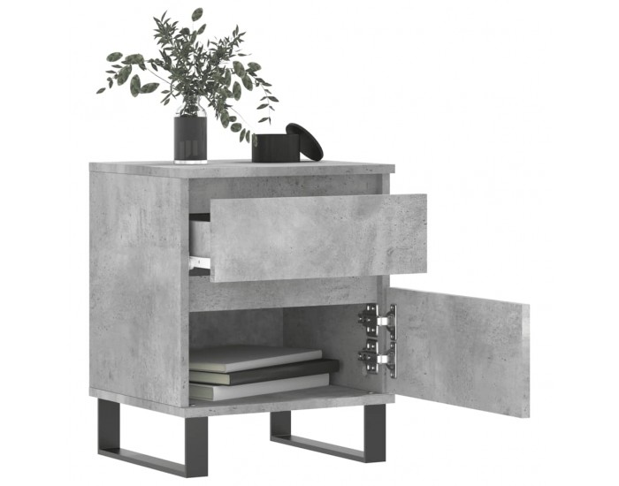 Sonata H Нощни шкафчета 2 бр бетонно сив 40x35x50 см инженерна дървесина