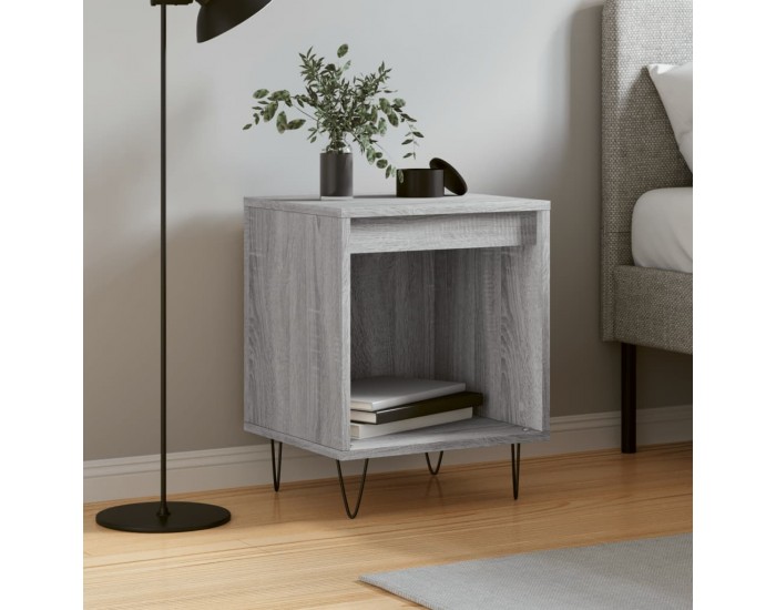 Sonata H Нощно шкафче сив сонома 40x35x50 см инженерно дърво