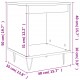 Sonata H Нощно шкафче сив сонома 40x35x50 см инженерно дърво