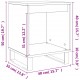 Sonata H Нощно шкафче опушен дъб 40x35x50 см инженерно дърво