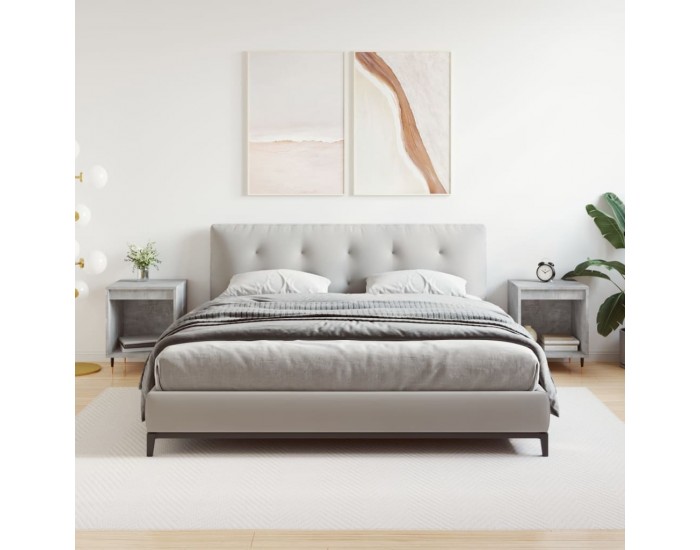 Sonata H Нощни шкафчета 2 бр бетонно сив 40x35x50 см инженерна дървесина