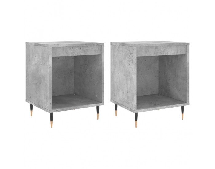 Sonata H Нощни шкафчета 2 бр бетонно сив 40x35x50 см инженерна дървесина