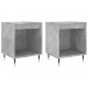 Sonata H Нощни шкафчета 2 бр бетонно сив 40x35x50 см инженерна дървесина