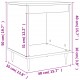Sonata H Нощни шкафчета 2 бр бетонно сив 40x35x50 см инженерна дървесина