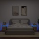 Sonata H Нощни шкафчета с LED осветление, 2 бр, сонома дъб, 35x39x55 см