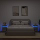 Sonata H Нощни шкафчета с LED осветление, 2 бр, бетонно сив, 35x39x55 см