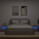 Sonata H Нощни шкафчета с LED осветление, 2 бр, сонома дъб, 50x40x45 см
