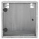 Sonata H Нощни шкафчета със стъклени врати 2 бр сив сонома 35x37x35 см