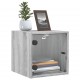 Sonata H Нощни шкафчета със стъклени врати 2 бр сив сонома 35x37x35 см