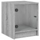 Sonata H Нощни шкафчета със стъклени врати 2 бр сив сонома 35x37x42 см